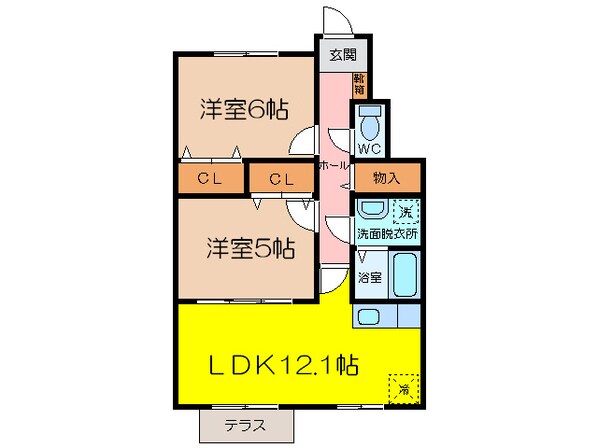 ラディエールの物件間取画像